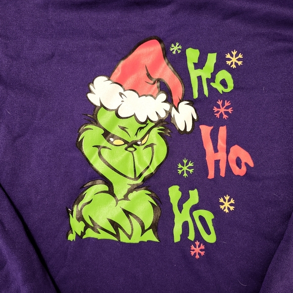 LARGE GRINCH SWEATSHIRT HO HO! - Picture 2 of 3